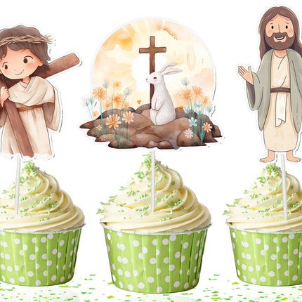 Jesus Cupcake Toppers