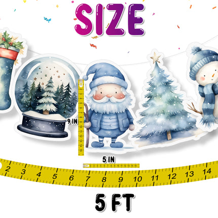 Winter Wonderland 5 Pcs Banner - Festive Holiday Decor
