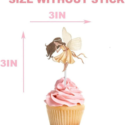 Enchanted Fairy Cupcake Toppers - Set of 10 Magical Decorations for Whimsical Parties