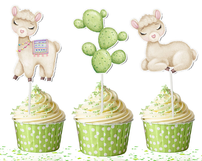 Llama Cupcake Toppers
