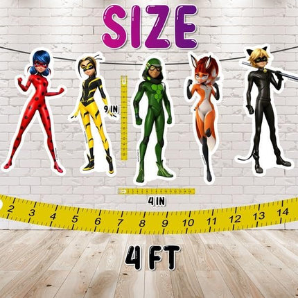 Miraculous Ladybug Party Banner - The Ultimate Decoration for Superhero Themed Celebrations!