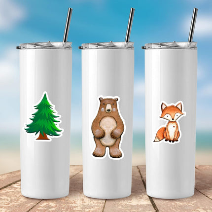 🌲 Woodland Wonders Sticker Set - 44 Pieces of Forest Friends for Creative Fun!