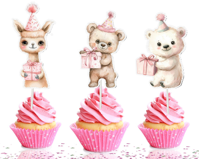 Birthday Animals Cupcake 