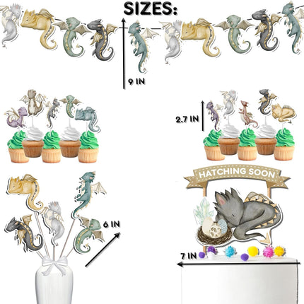 Mystical Dragon Party Decoration Set - Enchanted Fantasy Collection