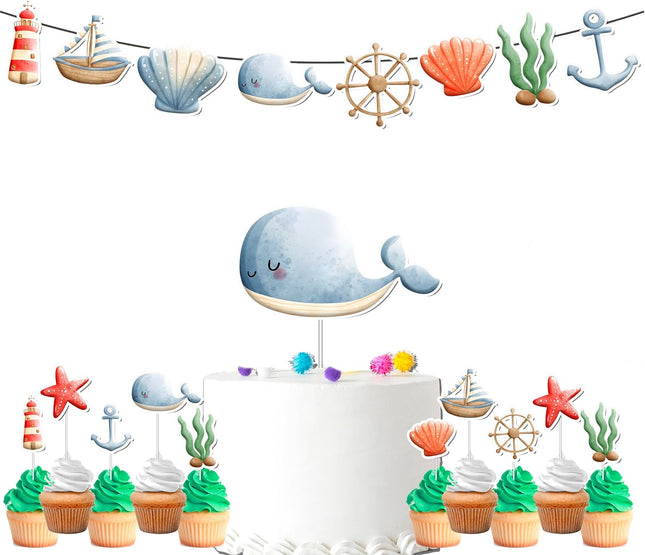 Nautical Adventure Party Decor Set - Voyage to the Sea