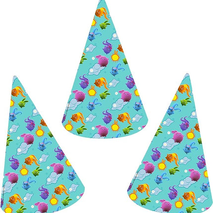 Sunny Bunnies Birthday Paper Hats - Set of 10, Perfect for Joyful Party Celebrations!