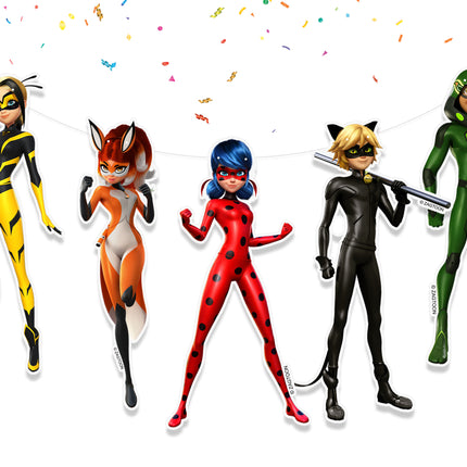 Miraculous Ladybug Party Banner - The Ultimate Decoration for Superhero Themed Celebrations!