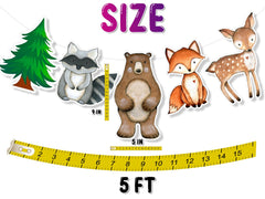 Enchanted Forest Woodland Animals Banner - Charming Party Decoration