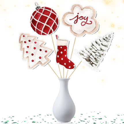 Christmas-Themed Centerpiece – 5 PCS Perfect for Holiday Celebrations