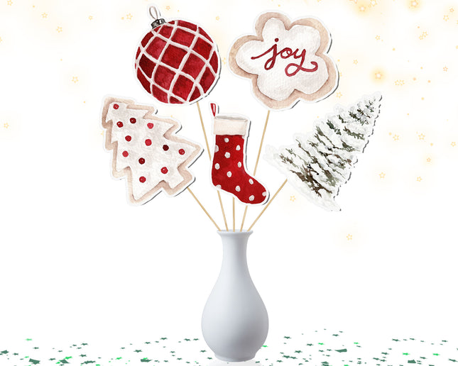 Christmas-Themed Centerpiece – 5 PCS Perfect for Holiday Celebrations