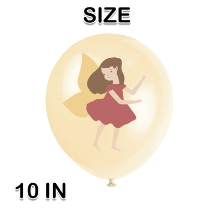 Pack of 10 - Enchanted Fairy Garden Party Latex Balloons