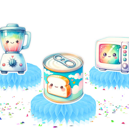 Adorable Kitchen Honeycomb Decorations - Set of 5