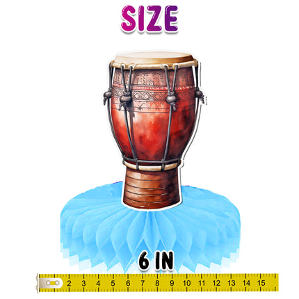 Musical Instrument Honeycomb Party Decorations - Set of 5