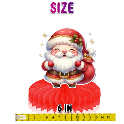 Christmas Honeycomb Party Decorations - Set of 5