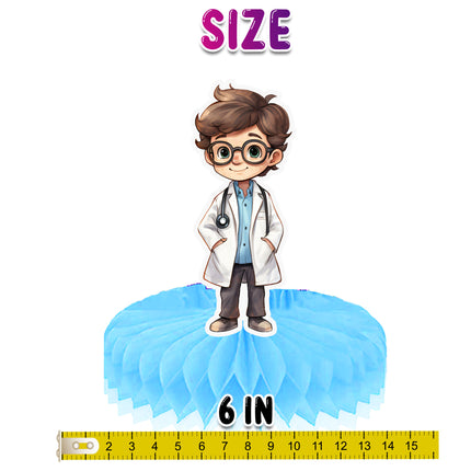 Doctor and Nurse Honeycomb Decorations - Set of 5