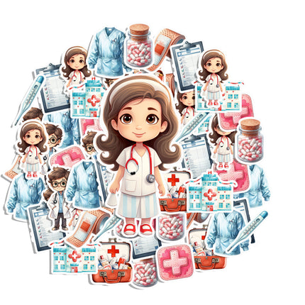 Doctor & Medical Stickers – Nurse, Doctor, Supplies & Hospital Decal Set 20 Pack