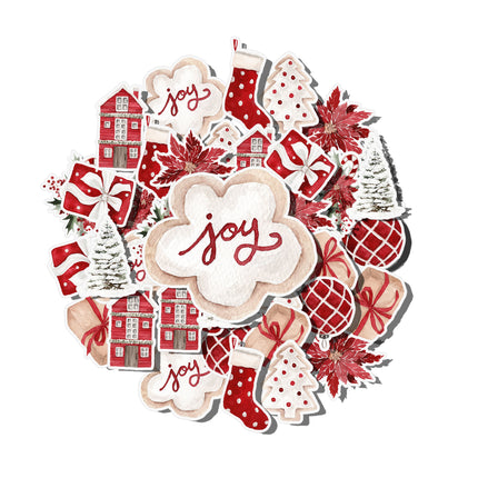 Christmas Joy Sticker Set – Holiday Cheer & Festive Decor Stickers (20pcs)