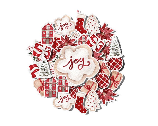 Christmas Joy Sticker Set – Holiday Cheer & Festive Decor Stickers (20pcs)