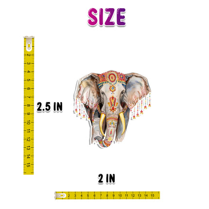 India Culture Sticker Set – Taj Mahal, Elephants, Traditional Art 20 Pack