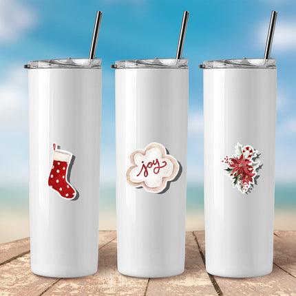 Christmas Joy Sticker Set – Holiday Cheer & Festive Decor Stickers (20pcs)