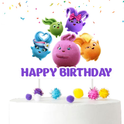 Sunny Bunnies Cake Topper - Add a Playful Spark to Your Party Dessert!