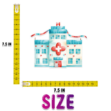 Medical Theme Wall Stickers Set - 5 Pcs
