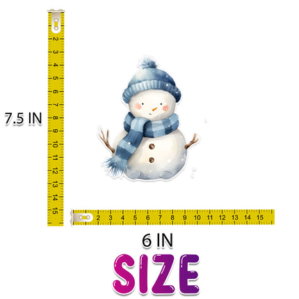 Winter Wonderland Wall Stickers – Snowman, Santa, Boy & Snow Globe Decal Set 5 Pack