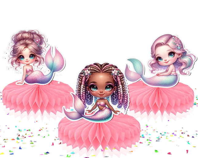 Pink Mermaid Honeycombs