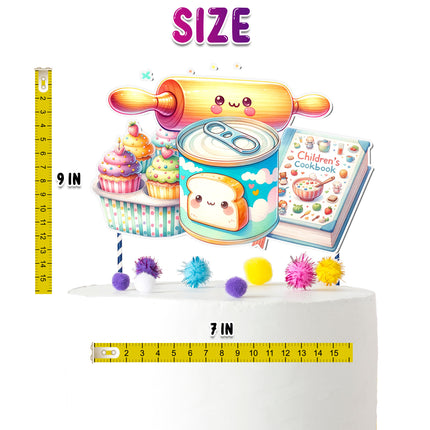 Whimsical Baking Party Cake Topper