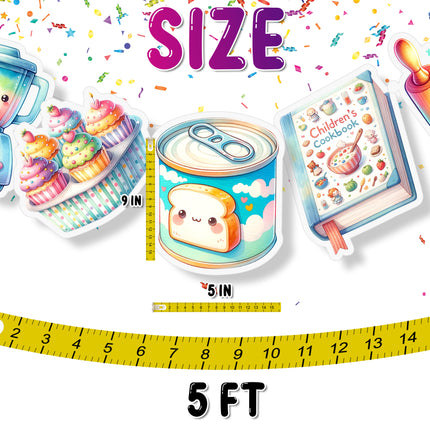 Cooking Theme 5-Piece Banner Decoration