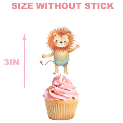 Circus Cupcake Toppers - 10pcs Set - Perfect for Circus Theme Parties