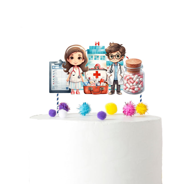 Medical Theme Cake Topper