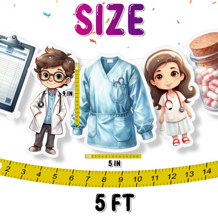 Doctor 5-Piece Banner Set - Medical Theme Party Decoration