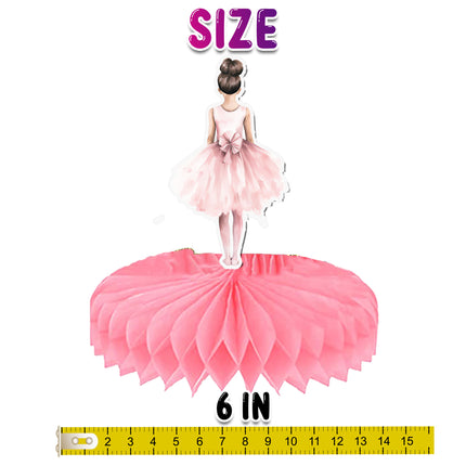 Ballerina Honeycombs 5 pcs - Elegant Party Decorations