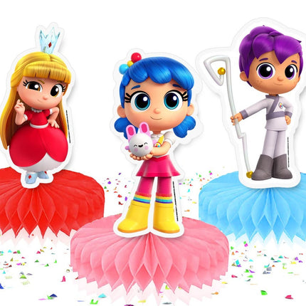 5 Pcs True and the Rainbow Kingdom Honeycomb Table Centerpieces - Make Your Party Table Magical!