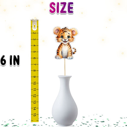 Set of 5 Jungle Animals Centerpieces - Safari Party Decorations