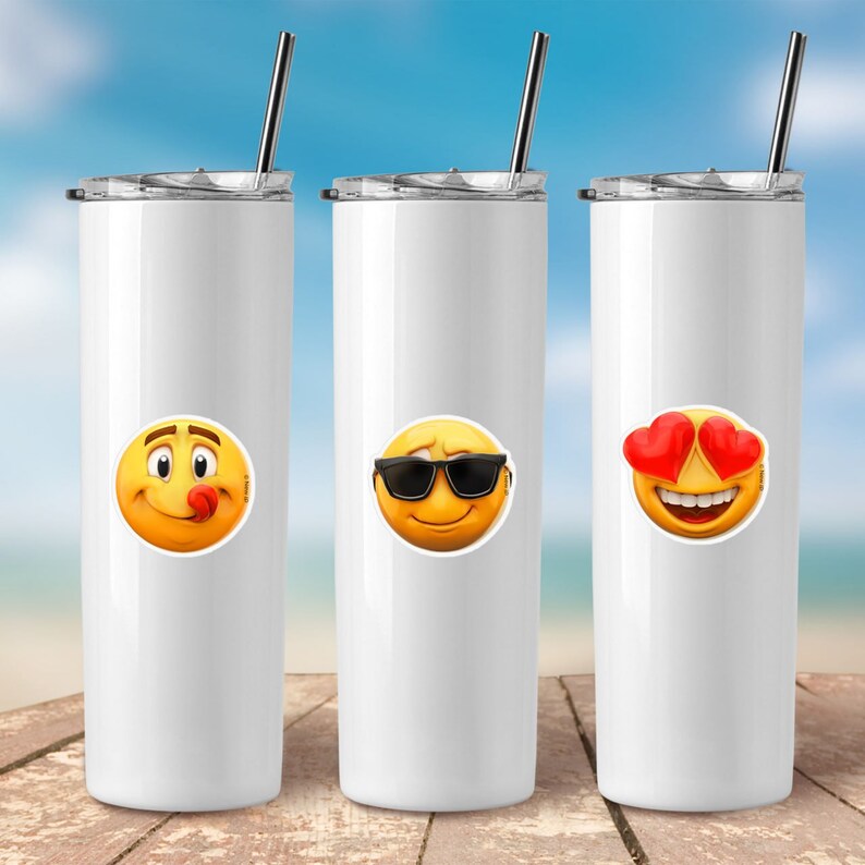 25 Pcs New Emoji Smiley Faces Party Favors Stickers - Express Yourself with Emojis!
