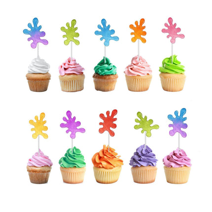 Slime Splatter Cupcake Toppers - Ooze Fun into Your Party