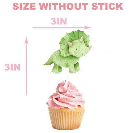 Prehistoric Dino Cupcake Toppers - Roar into the Party with Jurassic Charm!
