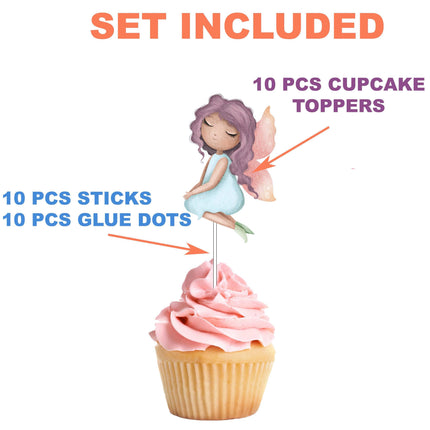 Magical Fairy Cupcake Toppers - Whimsical Decor for Enchanted Parties