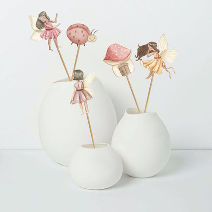 Enchanted Fairy Centerpieces - Set of 5 Whimsical Fairy and Mushroom Decorations for Magical Events and Fairy Parties