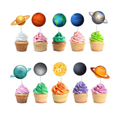 Cosmic Solar System Cupcake Toppers - Explore the Galaxy at Your Table!