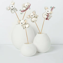 Set of 5 Koala Centerpieces – Perfect for Baby Showers and Birthday Parties