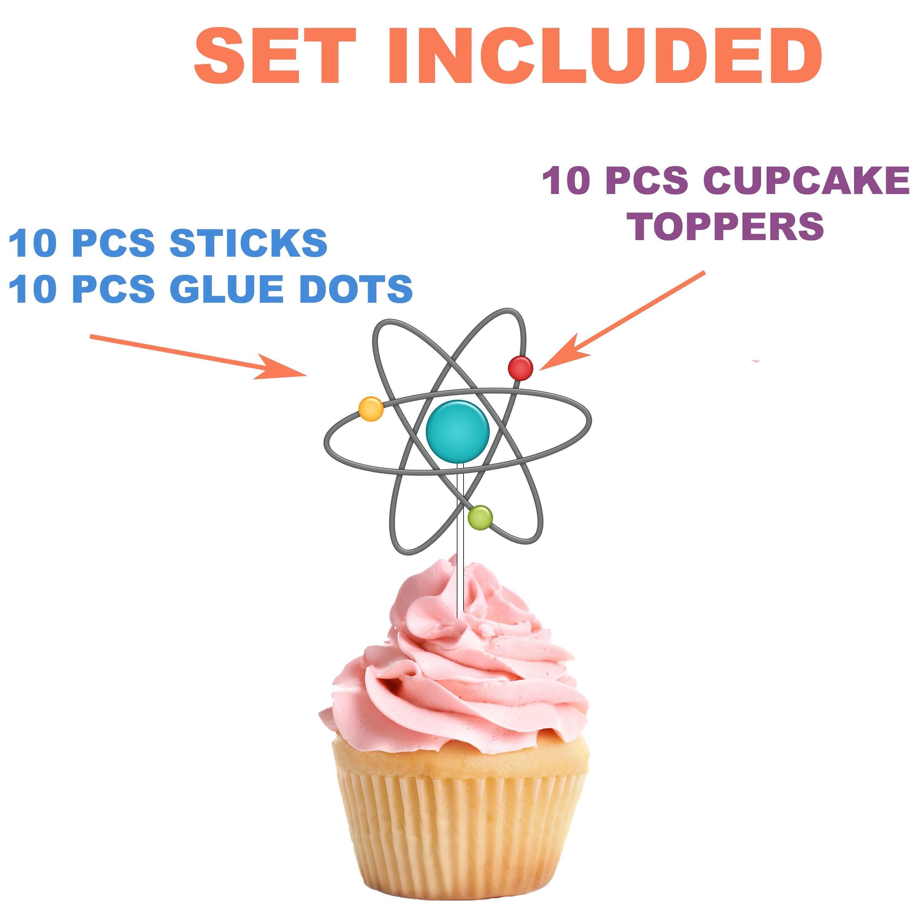 Discover & Delight with Science Cupcake Toppers - Perfect for Themed Parties & Educational Fun!