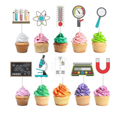 Discover & Delight with Science Cupcake Toppers - Perfect for Themed Parties & Educational Fun!