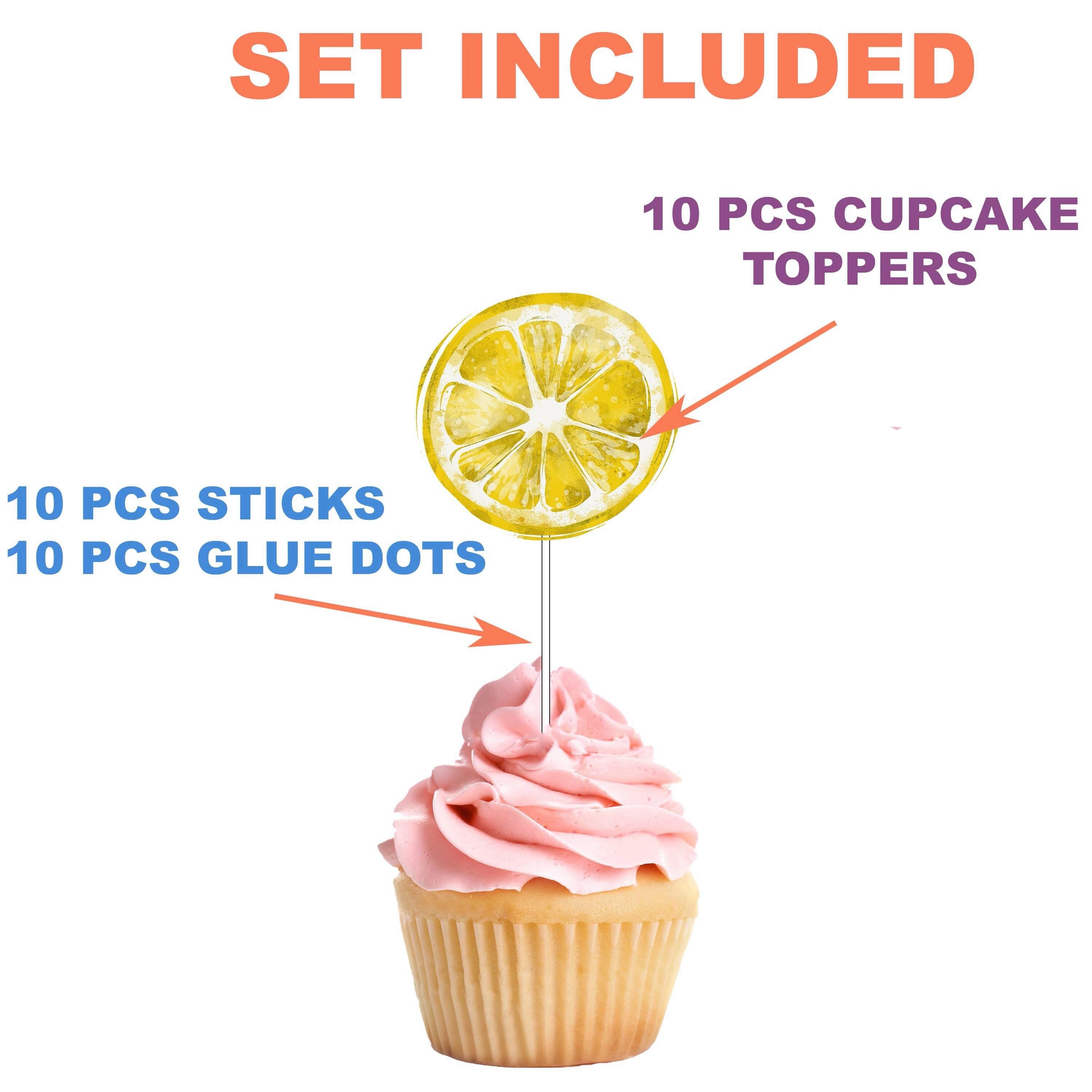 Lemon Zest Cupcake Toppers - Add a Twist of Citrus to Your Celebrations