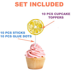 Lemon Zest Cupcake Toppers - Add a Twist of Citrus to Your Celebrations