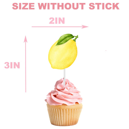 Zesty Lemon Cupcake Toppers - Freshly Squeezed Charm for Your Desserts!