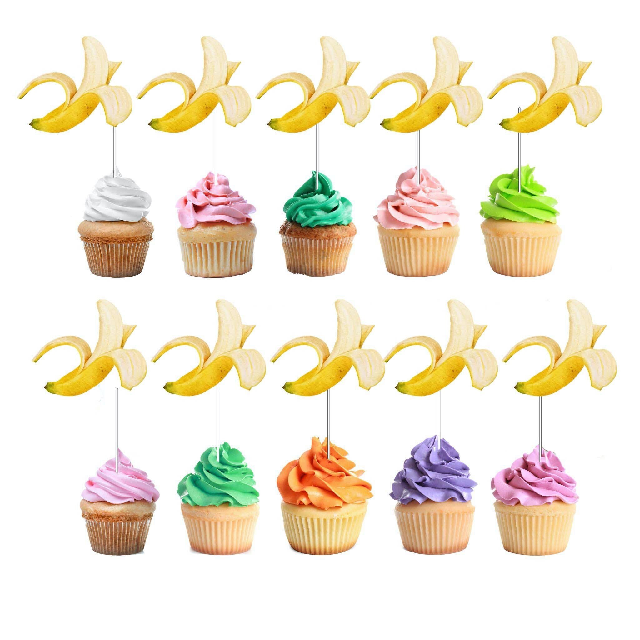 Banana Cupcake Toppers - Add a Bunch of Fun to Your Party Treats!