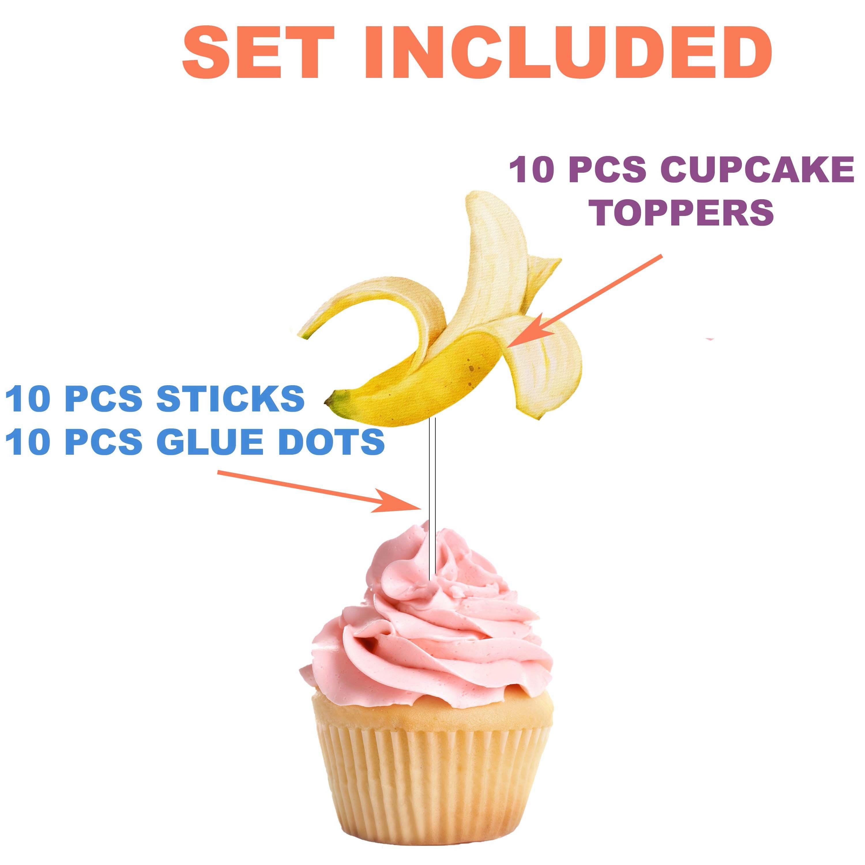 Banana Cupcake Toppers - Add a Bunch of Fun to Your Party Treats!